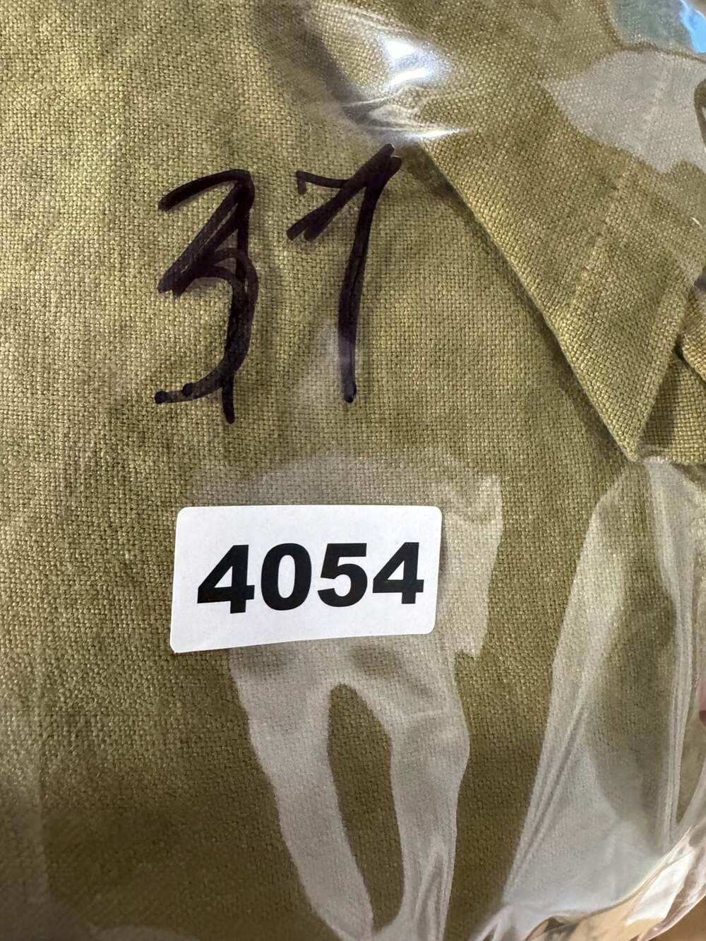 Completo Lino by Arthurio Olive Green 100% Linen Lagenlook Tunic Dress - Picture 11 of 11